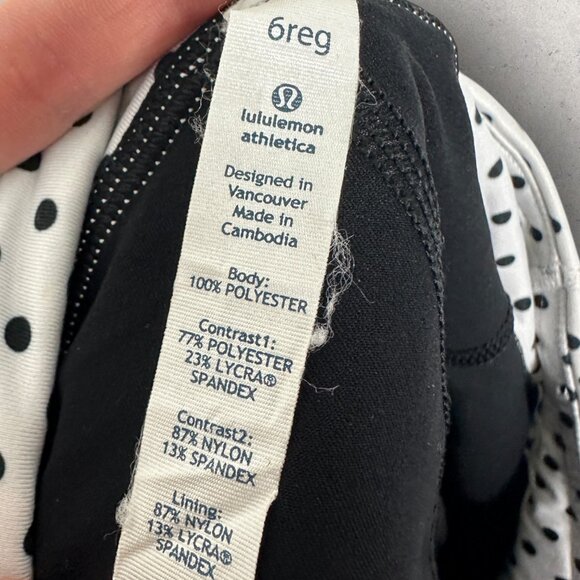 Lululemon Run Pace Setter Skirt Size 6 Pickleball Tennis Skort Dot Printed Run - Picture 4 of 16